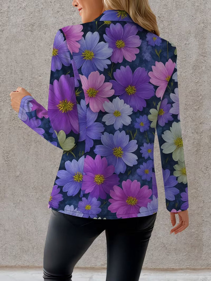 Brooklyn | Women's Purple Floral Blazer