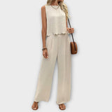 Lainey - Vest with Petals and Pants