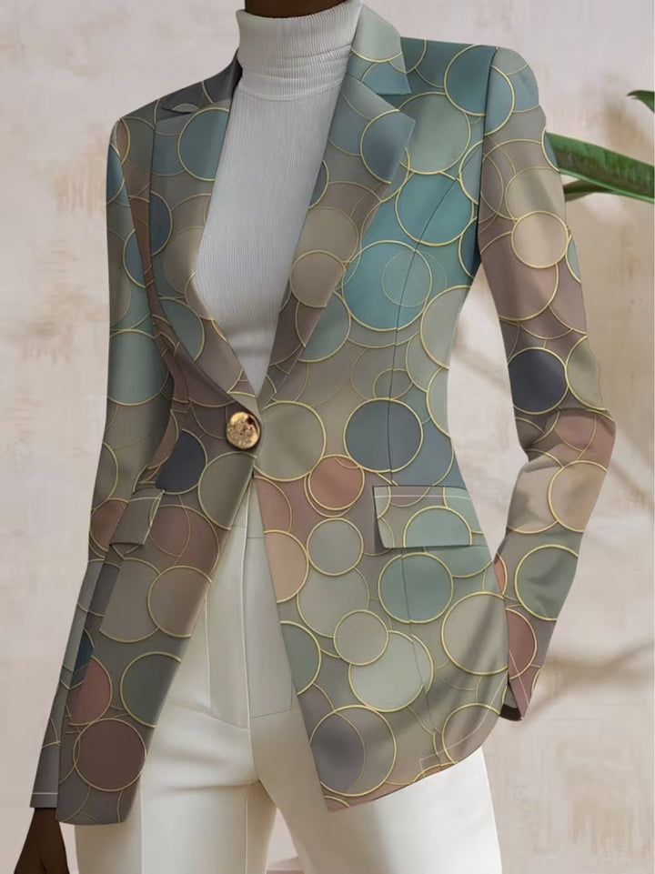 Chloe | Women's Multicolor Polka Dot Blazer