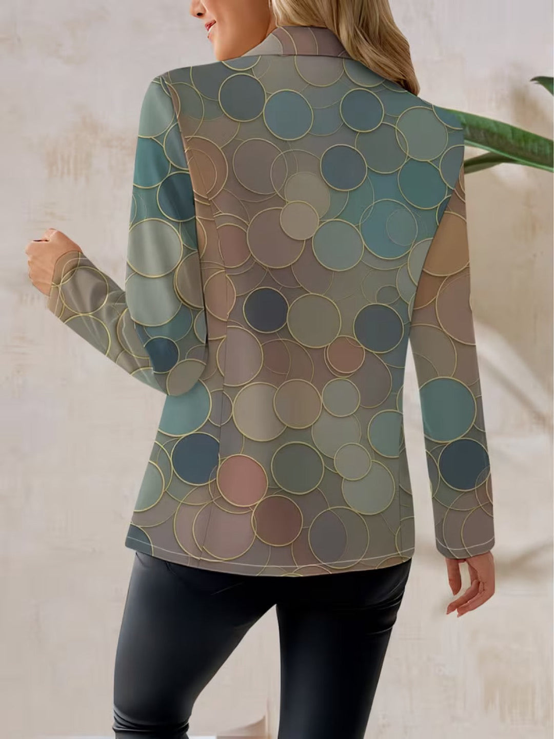 Chloe | Women's Multicolor Polka Dot Blazer