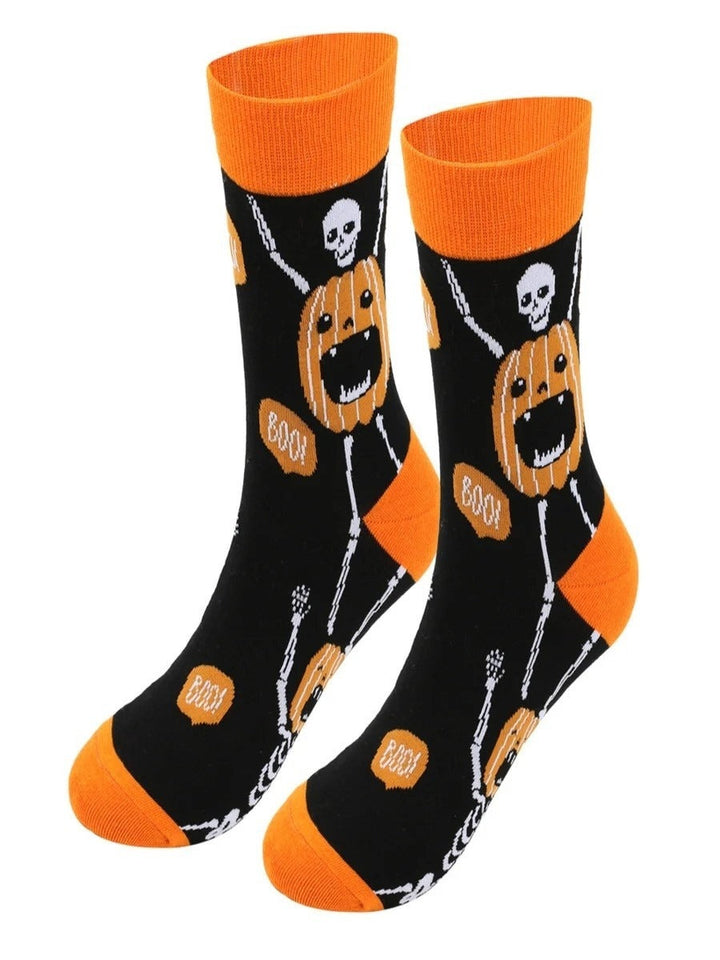 Charlotte | Halloween-Inspired Plus Size Cotton Socks