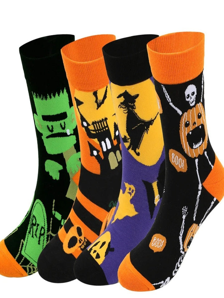 Charlotte | Halloween-Inspired Plus Size Cotton Socks