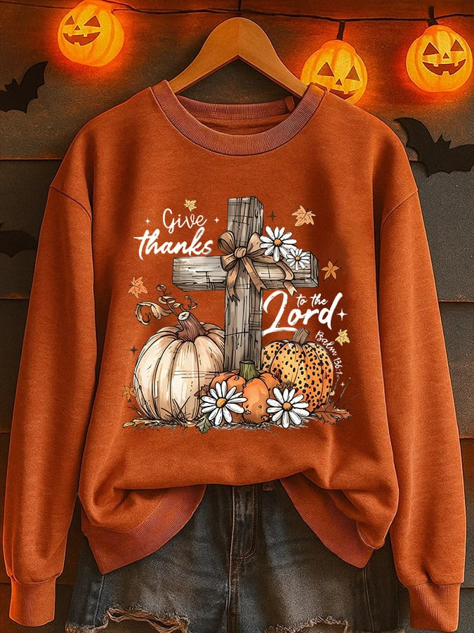 Madison | Halloween Retro Autumn Pumpkin Print Sweatshirt