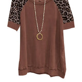 BREE - Women Vintage Leopard Print Top
