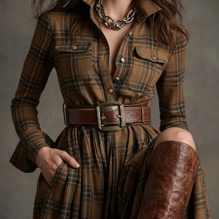 Natalie - Shirt Dress with Belt