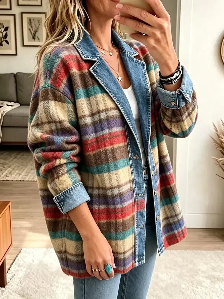 Sarah | Vintage Patchwork Denim Jacket