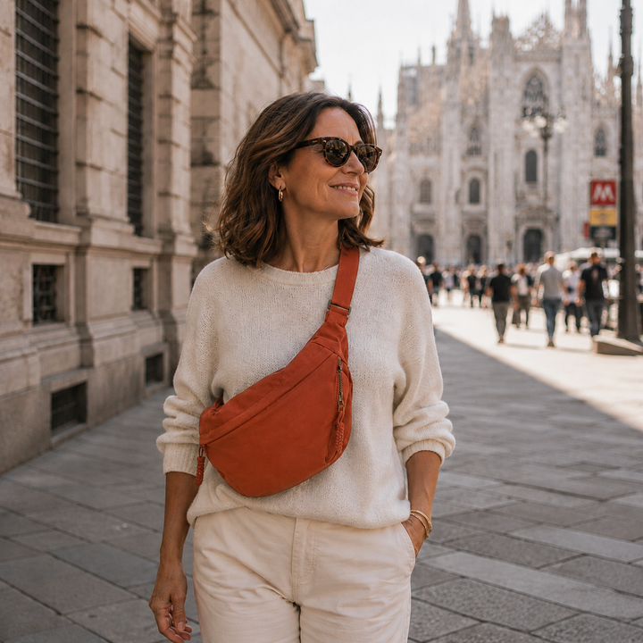 Natalie | Orange Shoulder Bag