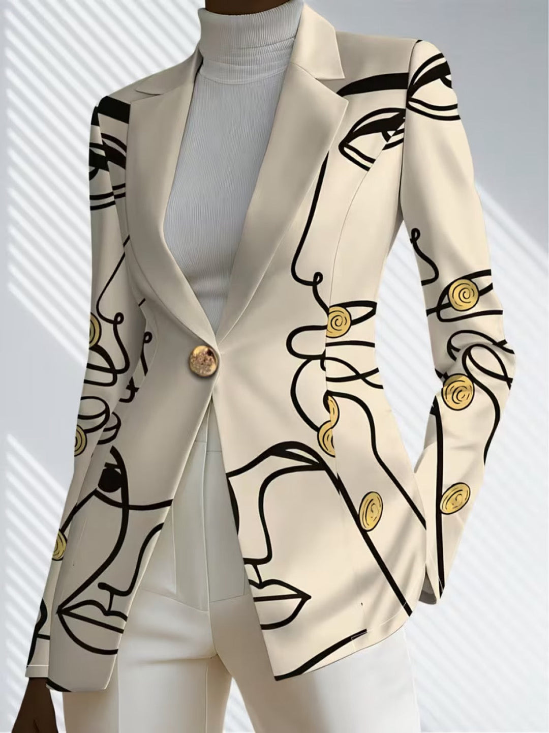 Audrey | Women's Line Art Blazer