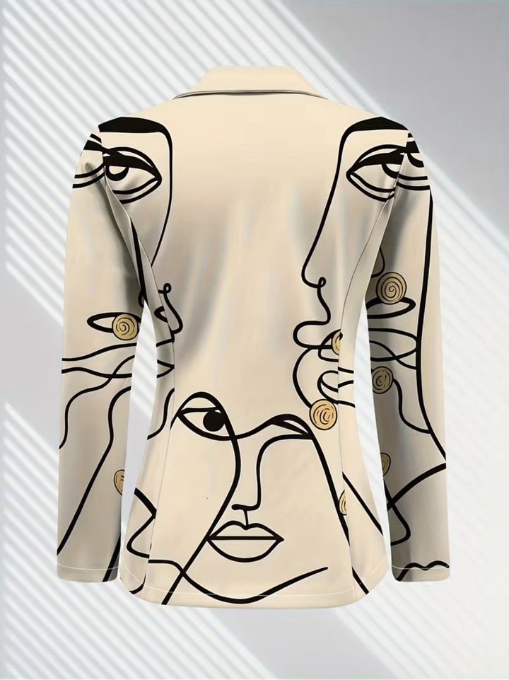 Audrey | Women's Line Art Blazer