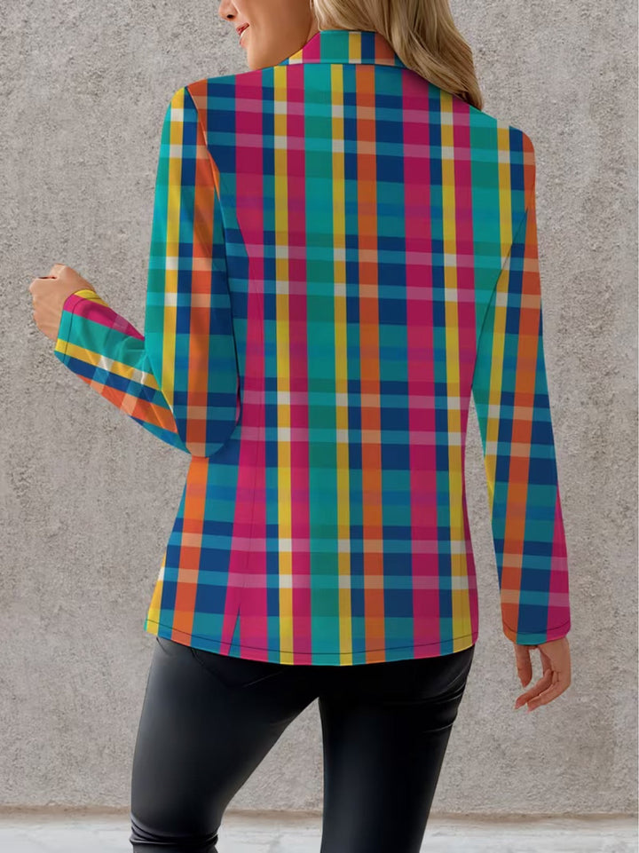 Scarlett | Women's Multicolor Plaid Blazer