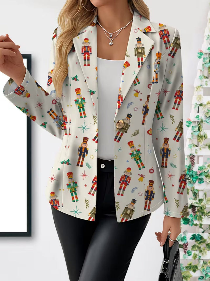 Grace | Women's Nutcracker Print Blazer