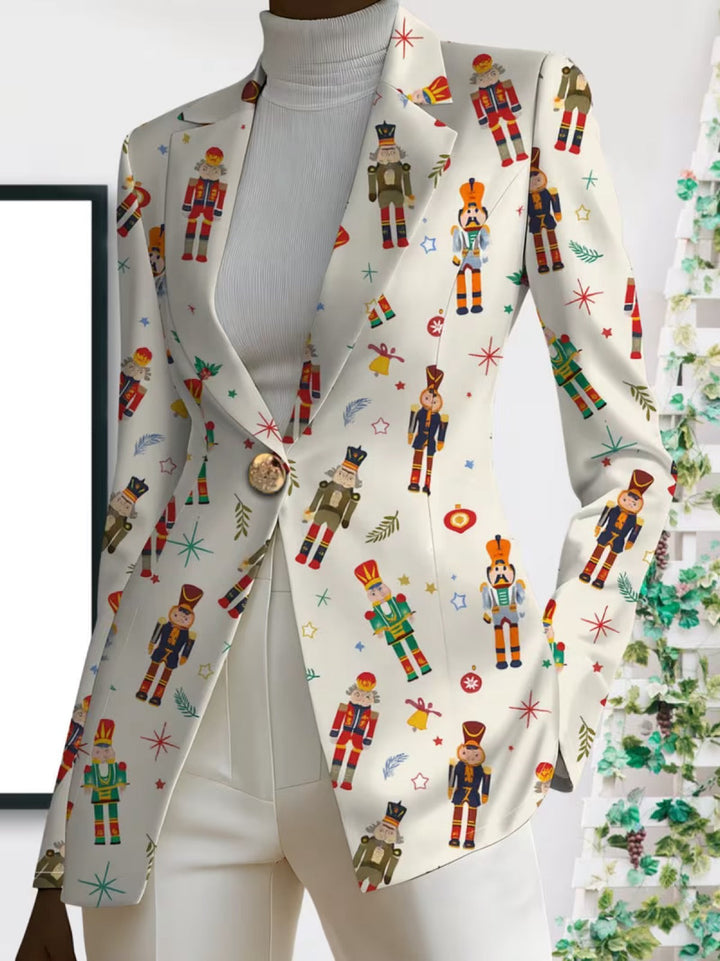 Grace | Women's Nutcracker Print Blazer