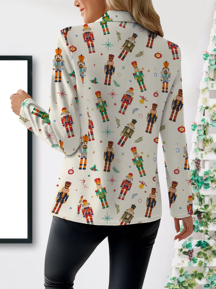 Grace | Women's Nutcracker Print Blazer